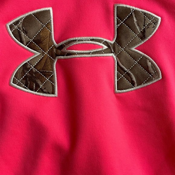🌹Under Armor Storm Kanga-Hoodie Cancer Awareness XL Loose Fit Pink and Camo - Picture 5 of 6